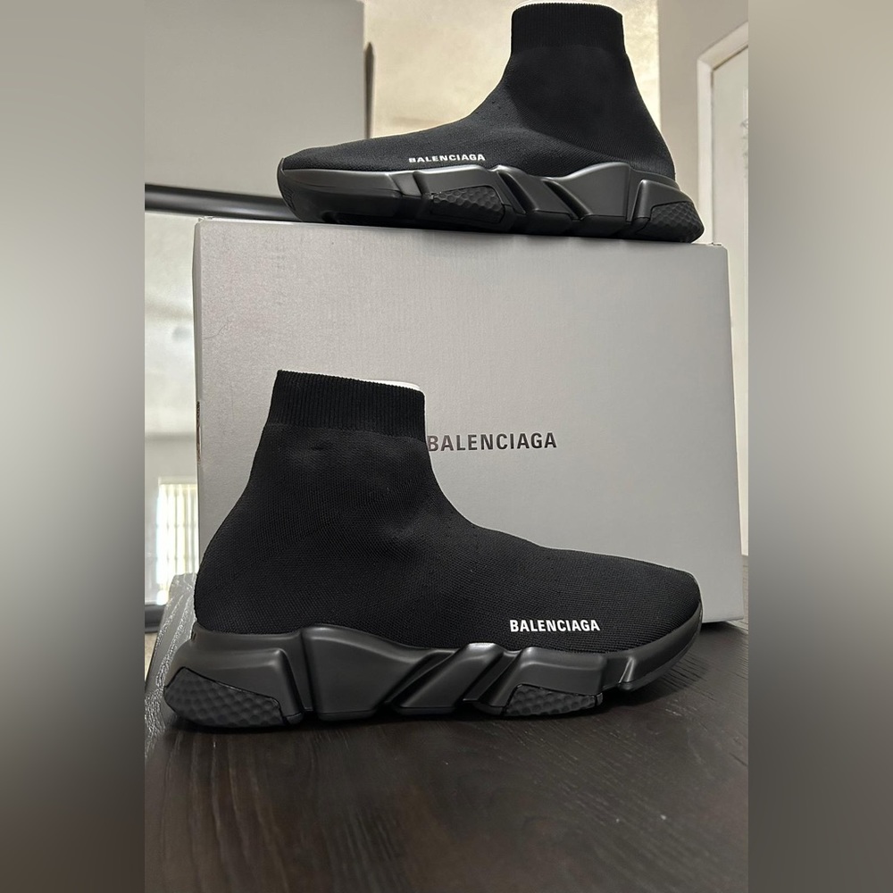 Balenciaga Men’s Black Speed Trainer Sock Sneaker